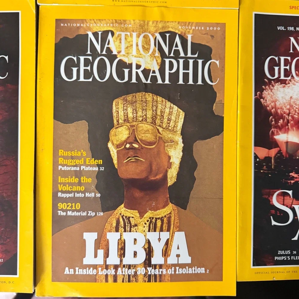 National Geographic Magazine Lot of 7 Vintage 1978-2000 Sydney Olympics Libya